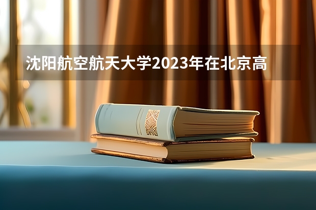 沈阳航空航天大学2023年在北京高考招生多少人