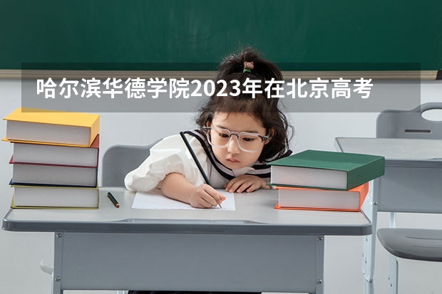 哈尔滨华德学院2023年在北京高考招生多少人