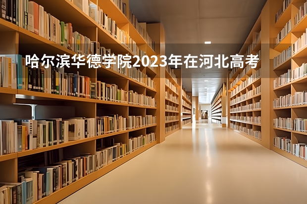 哈尔滨华德学院2023年在河北高考招生多少人