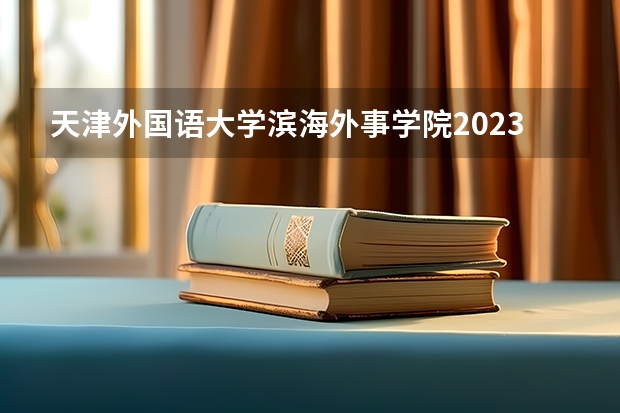 天津外国语大学滨海外事学院2023年在浙江高考招生多少人