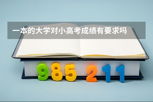 一本的大学对小高考成绩有要求吗